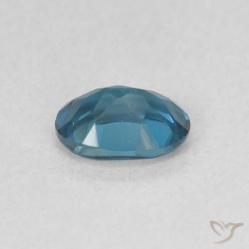Topazio Blu London naturale da 0.63 ct, Ovale, VVS-VS