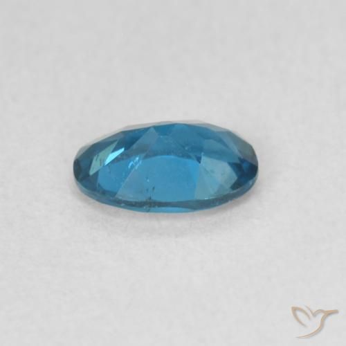 Topazio Blu London naturale da 0.52 ct, Ovale, VVS-VS