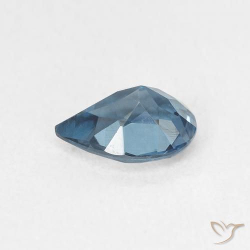 Topazio Blu London naturale da 0.78 ct, Forma a pera, VVS-VS