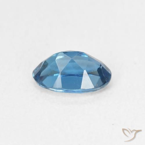 Topazio Blu London naturale da 0.60 ct, Ovale, VVS-VS