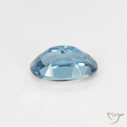 Topazio Blu London naturale da 0.56 ct, Ovale, VVS-VS