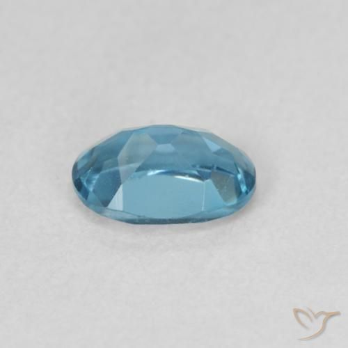 Topazio Blu London naturale da 0.59 ct, Ovale, VVS-VS