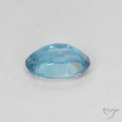 Topazio Blu London naturale da 0.59 ct, Ovale, VVS-VS