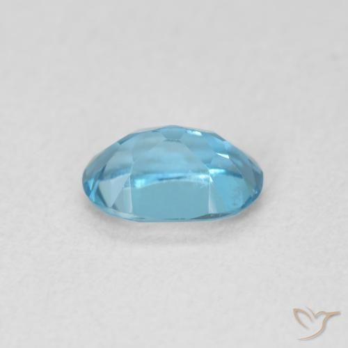 Topazio Blu London naturale da 0.52 ct, Ovale, VVS-VS