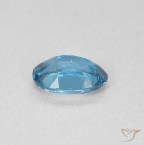 Topazio Blu London naturale da 0.56 ct, Ovale, VVS-VS