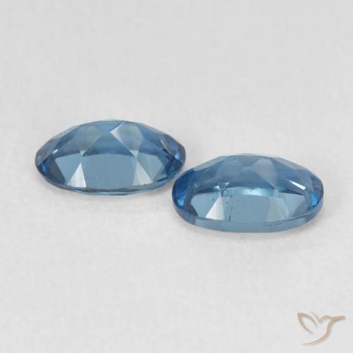 Gemme di Topazio Blu London naturale da 1.12 ct, Ovale, VVS-VS