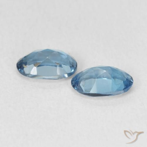 Gemme di Topazio Blu London naturale da 0.98 ct, Ovale, VVS-VS