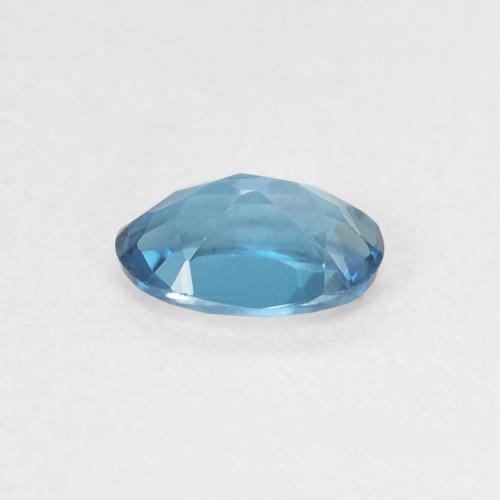 Topazio Blu London naturale da 0.49 ct, Ovale, VVS-VS