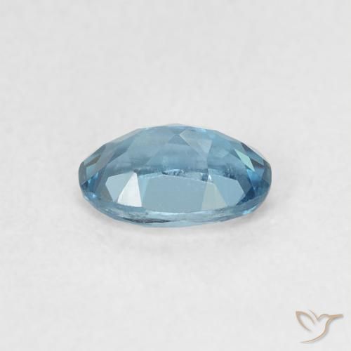 Topazio Blu London naturale da 0.57 ct, Ovale, VVS-VS