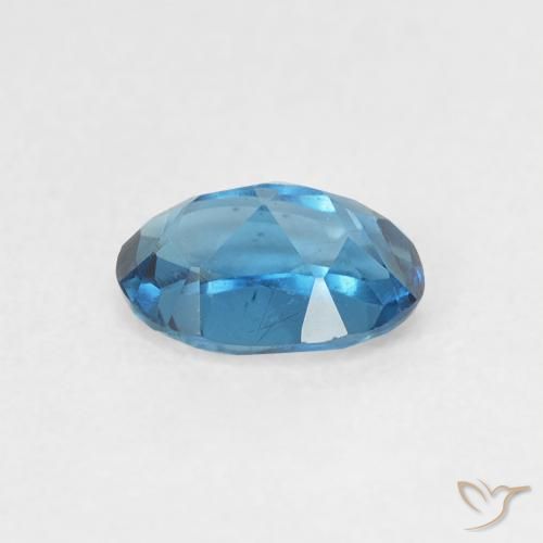 Topazio Blu London naturale da 0.63 ct, Ovale, VVS-VS