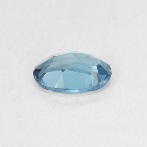 Topazio Intense Silver Aqua-Blue naturale da 0.49 ct, Taglio ovale, VVS-VS