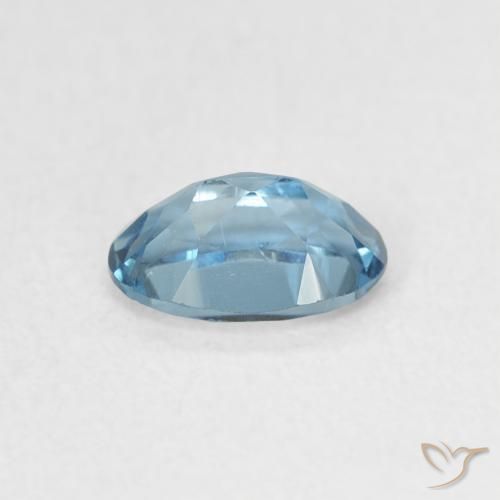 Topazio Blu London naturale da 0.54 ct, Ovale, VVS-VS