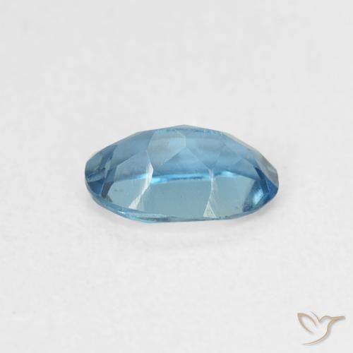 Topazio Blu London naturale da 0.52 ct, Ovale, VVS-VS