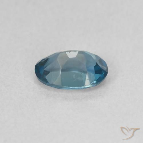 Topazio Blu London naturale da 0.53 ct, Ovale, VS
