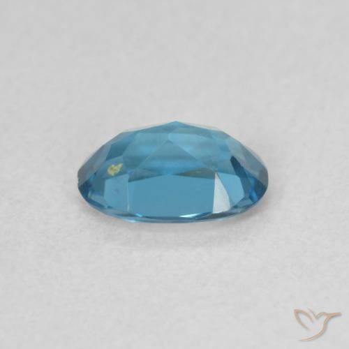 Topazio Blu London naturale da 0.52 ct, Ovale, VS
