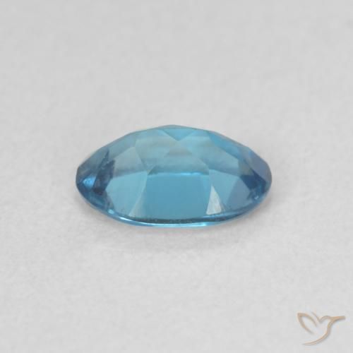Topazio Blu London naturale da 0.51 ct, Ovale, VVS