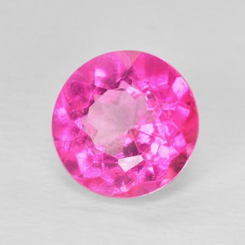 Topazio Rosa hot naturale da 3.52 ct, Rotondo, VVS-VS