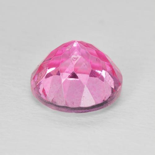 Topazio Medium Dark-Pink naturale da 3.81 ct, Rotondo, VVS-VS