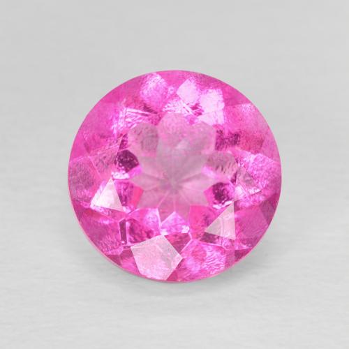 3.31ct Naturale Rosa medio Topazio, Rotondo, VVS-VS
