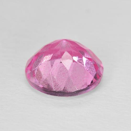 Topazio naturale rosa da 3,31 ct, taglio rotondo, VVS-VS