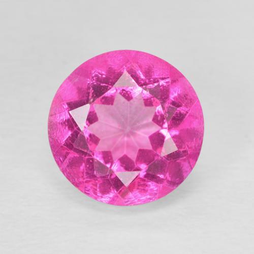 3.47ct Naturale Medium Dark-Pink Topazio, Rotondo, VVS-VS