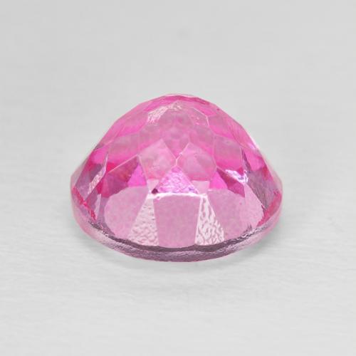 Topazio Rosa scuro naturale da 4.03 ct, Rotondo, VVS-VS