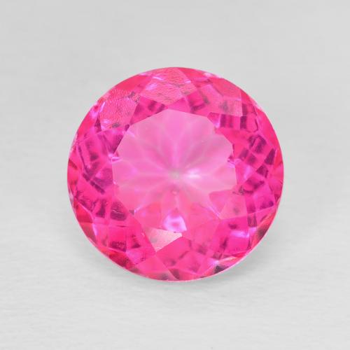 5.76ct Naturale Rosa hot Topazio, Rotondo, VVS