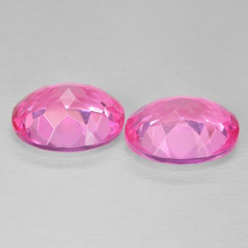 Gemme di Topazio Magenta intenso naturale da 11.57 ct, Ovale, VVS-VS