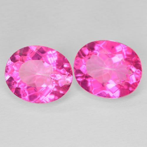 Gemme di Topazio Medium Dark-Pink naturale da 10.71 ct, Ovale, VVS-VS
