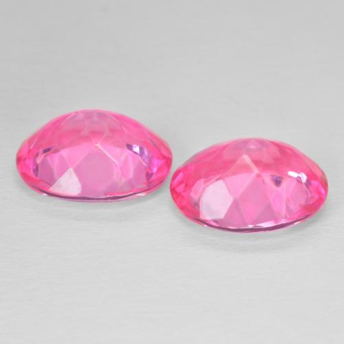 Gemme di Topazio Magenta intenso naturale da 10.97 ct, Ovale, VVS-VS