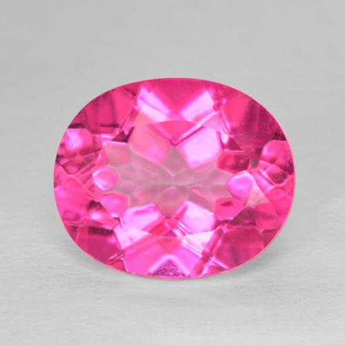 5.71ct Naturale Rosa hot Topazio, Ovale, VVS-VS
