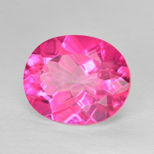 Topazio Rosa hot naturale da 5.71 ct, Ovale, VVS-VS