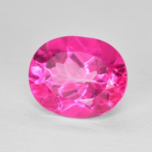 Topazio Rosa hot naturale da 6.38 ct, Ovale, VVS-VS