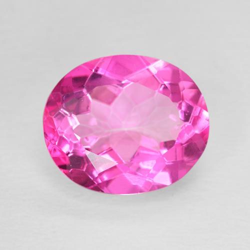 5.82ct Naturale Rosa hot Topazio, Ovale, VVS-VS