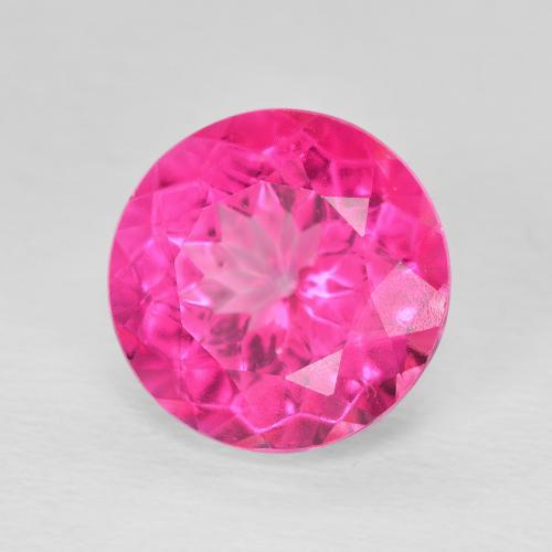 Topazio Rosa hot naturale da 6.07 ct, Rotondo, VVS