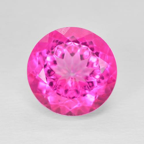 7.05ct Naturale Rosa hot Topazio, Rotondo, VVS