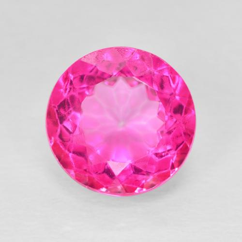 6.75ct Naturale Magenta intenso Topazio, Rotondo, VVS