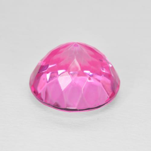 Topazio Magenta intenso naturale da 7.09 ct, Rotondo, VVS