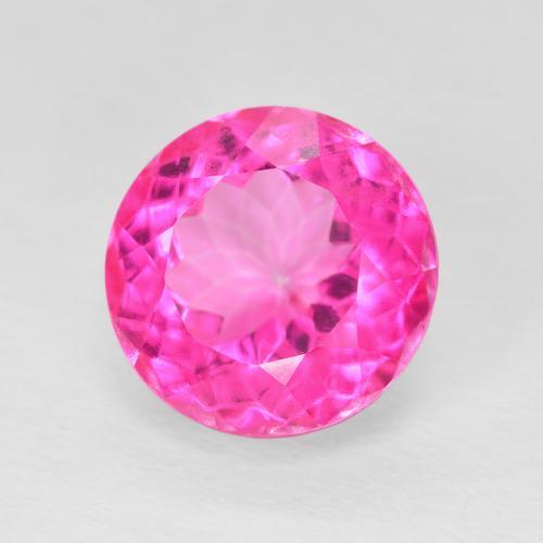 Topazio Rosa scuro naturale da 6.82 ct, Rotondo, VVS