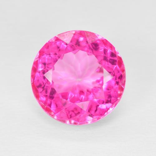 6.32ct Naturale Rosa hot Topazio, Rotondo, VVS