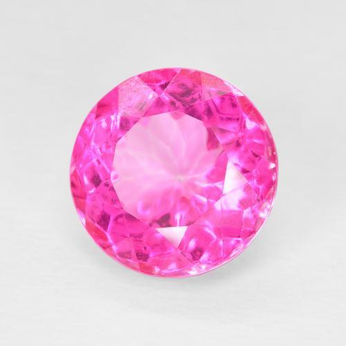 Topazio Rosa hot naturale da 6.32 ct, Rotondo, VVS