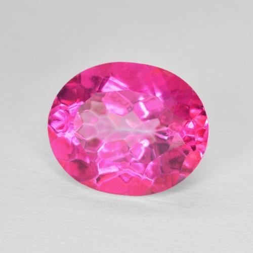 Topazio Medium Dark-Pink naturale da 5.66 ct, Ovale, VVS-VS