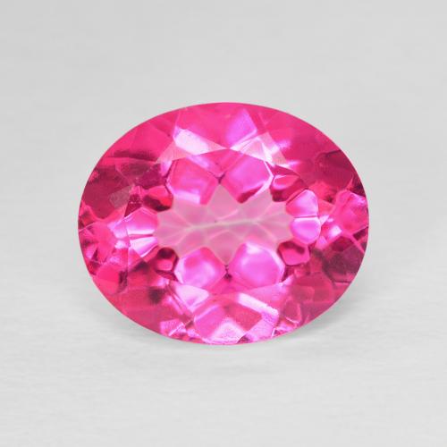 5.80ct Naturale Rosa hot Topazio, Ovale, VVS-VS