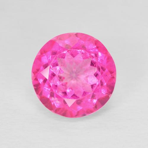 3.61ct Naturale Magenta intenso Topazio, Rotondo, VVS-VS