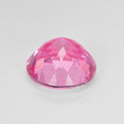 Topazio Magenta intenso naturale da 3.61 ct, Rotondo, VVS-VS