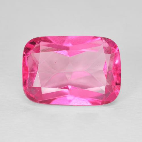 9.60ct Naturale Medium Dark-Pink Topazio, Cuscino, VVS-VS