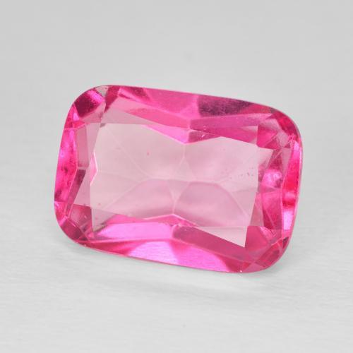 Topazio Medium Dark-Pink naturale da 9.60 ct, Cuscino, VVS-VS