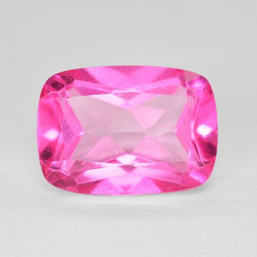 Topazio naturale rosa da 8,95 ct, taglio a cuscino, VVS-VS
