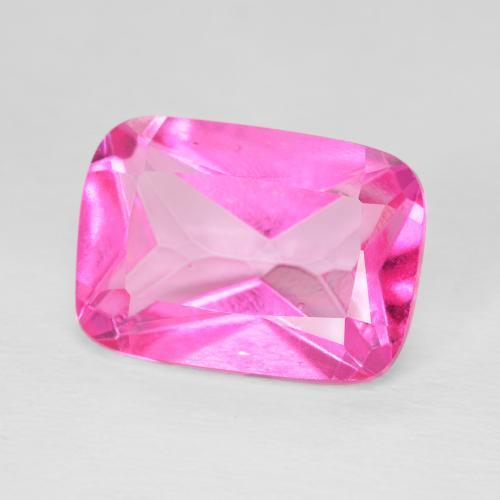 Topazio Magenta intenso naturale da 8.17 ct, Cuscino, VVS-VS