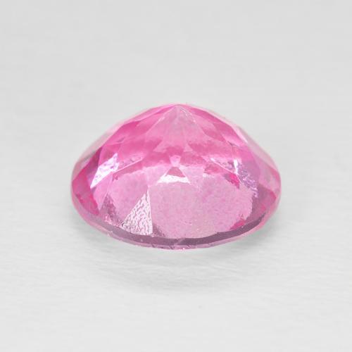 Topazio Rosa scuro naturale da 3.37 ct, Rotondo, VVS-VS